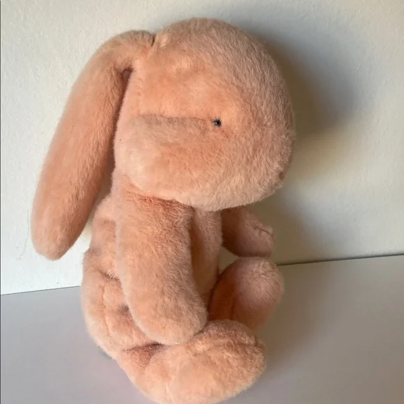 Maileg Original Adorable Plush Bunny Toy - light sherbet orange - Picture 2 of 6